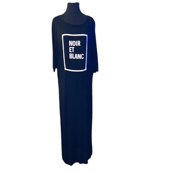 Atmosphere Black Maxi Graphic Women's Dress, Size 14 (NWOT) - Picture 2 of 9